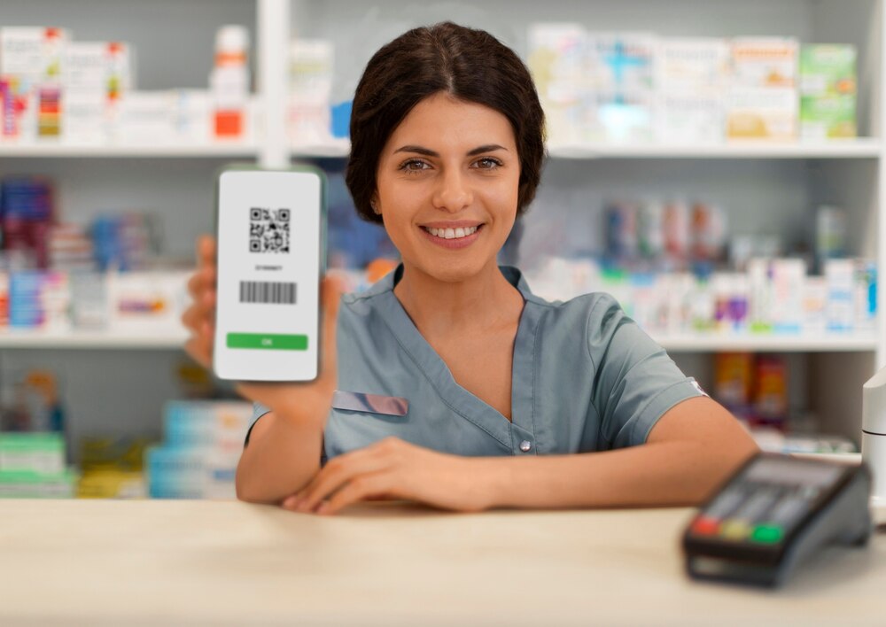 Pharmacist at work